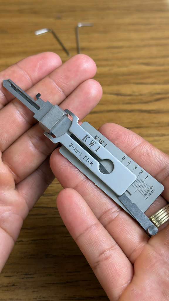 Lishi KW1 2-en-1 — Pick y Decodificador Profesional para Kwikset