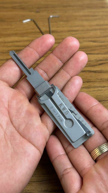 Lishi KW1 2-en-1 — Pick y Decodificador Profesional para Kwikset