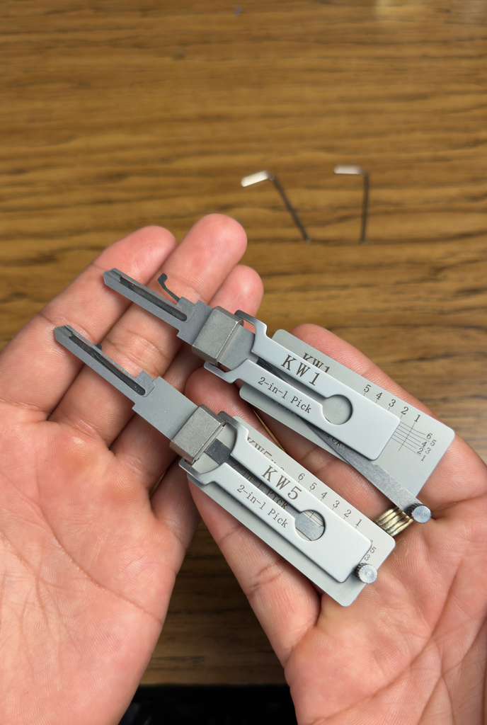 Lishi KW1 2-en-1 — Pick y Decodificador Profesional para Kwikset
