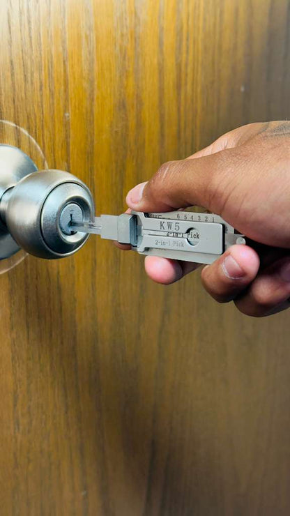 Lishi KW1 2-en-1 — Pick y Decodificador Profesional para Kwikset