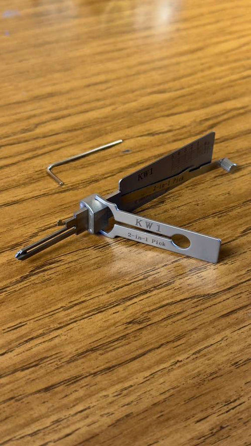 Lishi KW1 2-en-1 — Pick y Decodificador Profesional para Kwikset