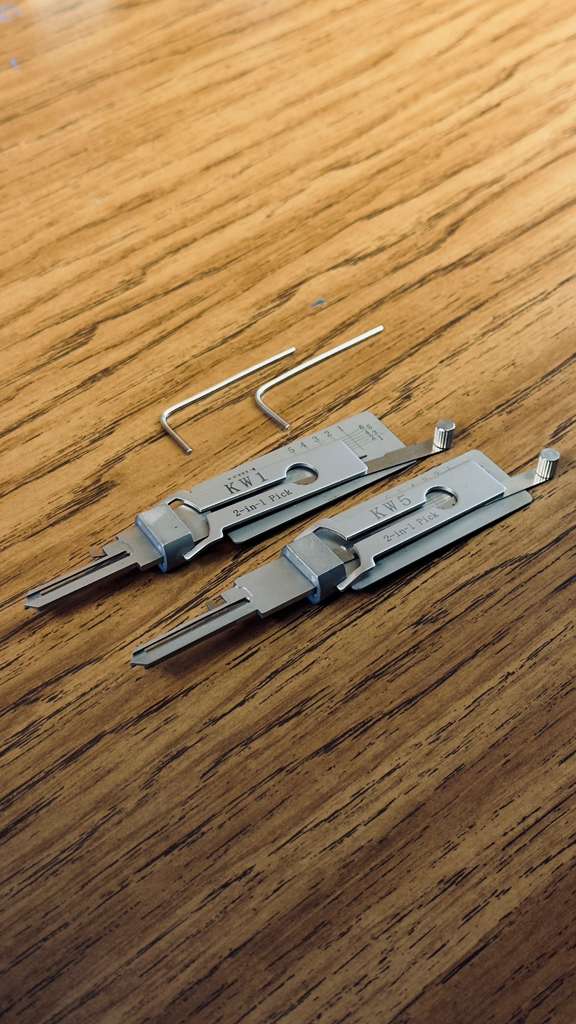 Lishi KW1 2-en-1 — Pick y Decodificador Profesional para Kwikset