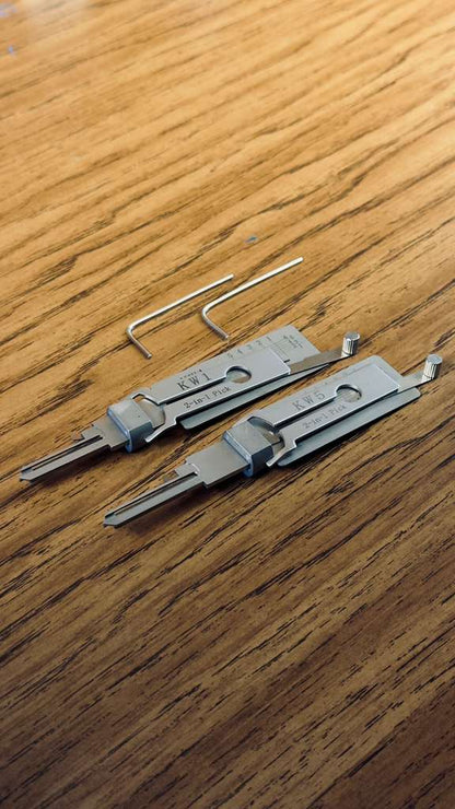 Lishi KW1 2-en-1 — Pick y Decodificador Profesional para Kwikset