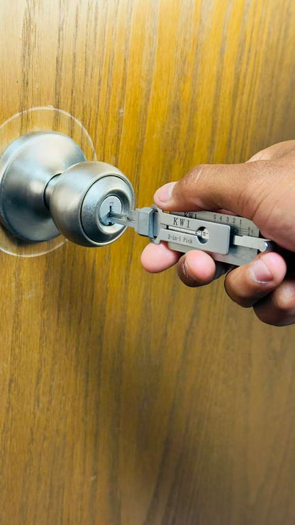 Lishi KW1 2-en-1 — Pick y Decodificador Profesional para Kwikset