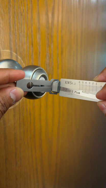 Lishi KW1 2-en-1 — Pick y Decodificador Profesional para Kwikset
